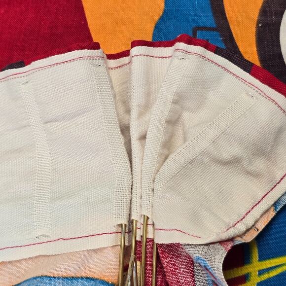 4 Vintage 70s Old Time Automobile Custom Pinch Pleat Curtain Panels Drapes 43x65 - Picture 9 of 16